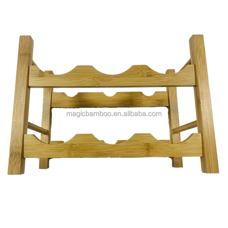 Kitchen Bamboo Wine Glass Rack Cabinet Shelf Environmental Protection