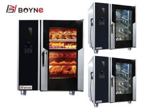 Quality 10 Tray Gas Combi Oven LCD Version For Canteen Kitchen Commercial Use wholesale