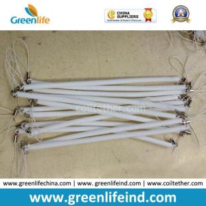 Quality Solid White Promotional mobile Phone Anti-Lost Coiled Lanyard Leash wholesale