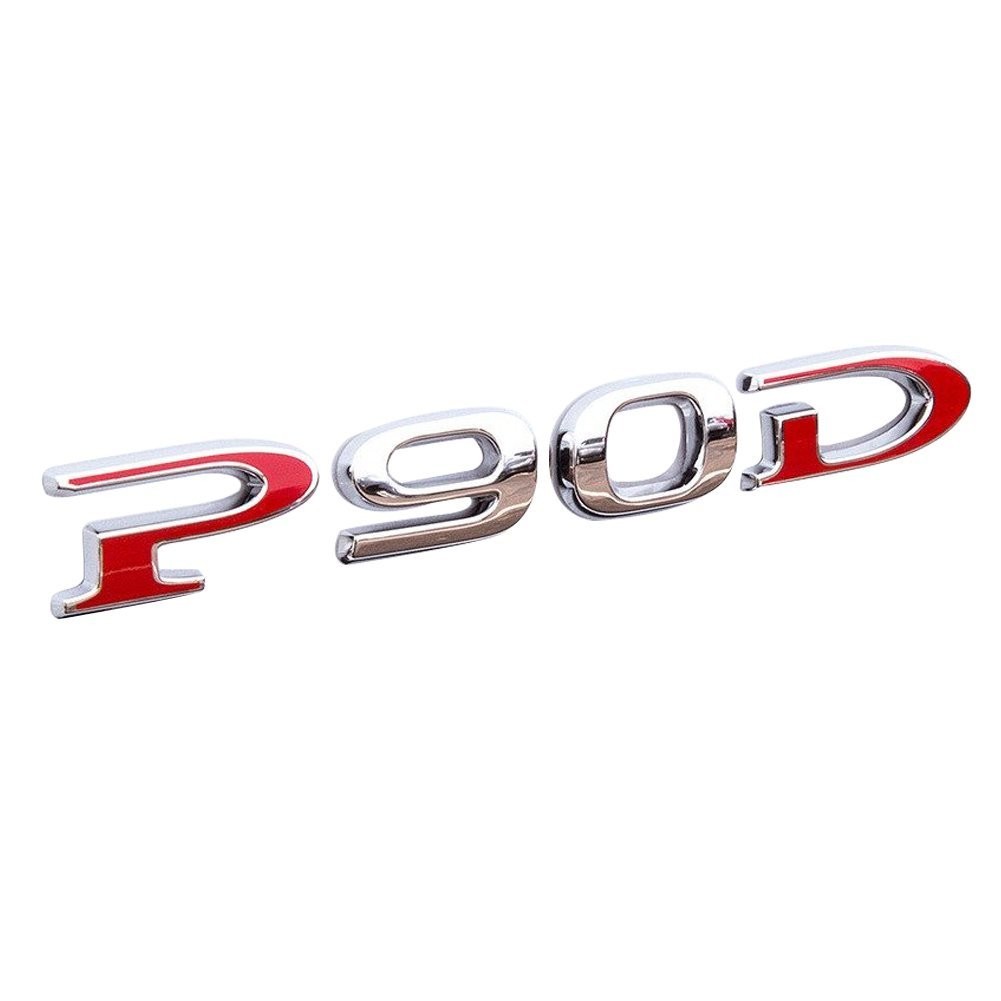 Topfit Customized Metal PD Sticker Badges for Tesla Model S-Includes P and D