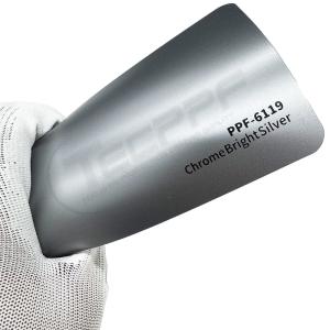 Quality PPF-6119 Chrome Bright Silver 8 Mil Colour Change car wrap protection film wholesale