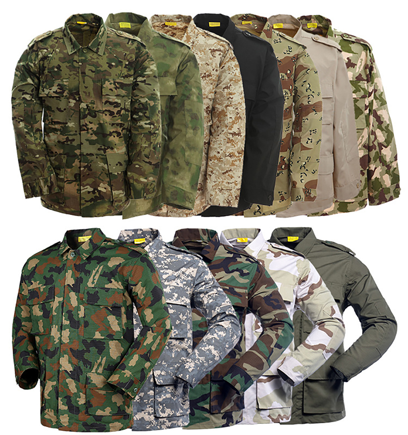 Elastic Back Brace Style Customized Multi Color Men's T'shirt for ACU BDU Uniform