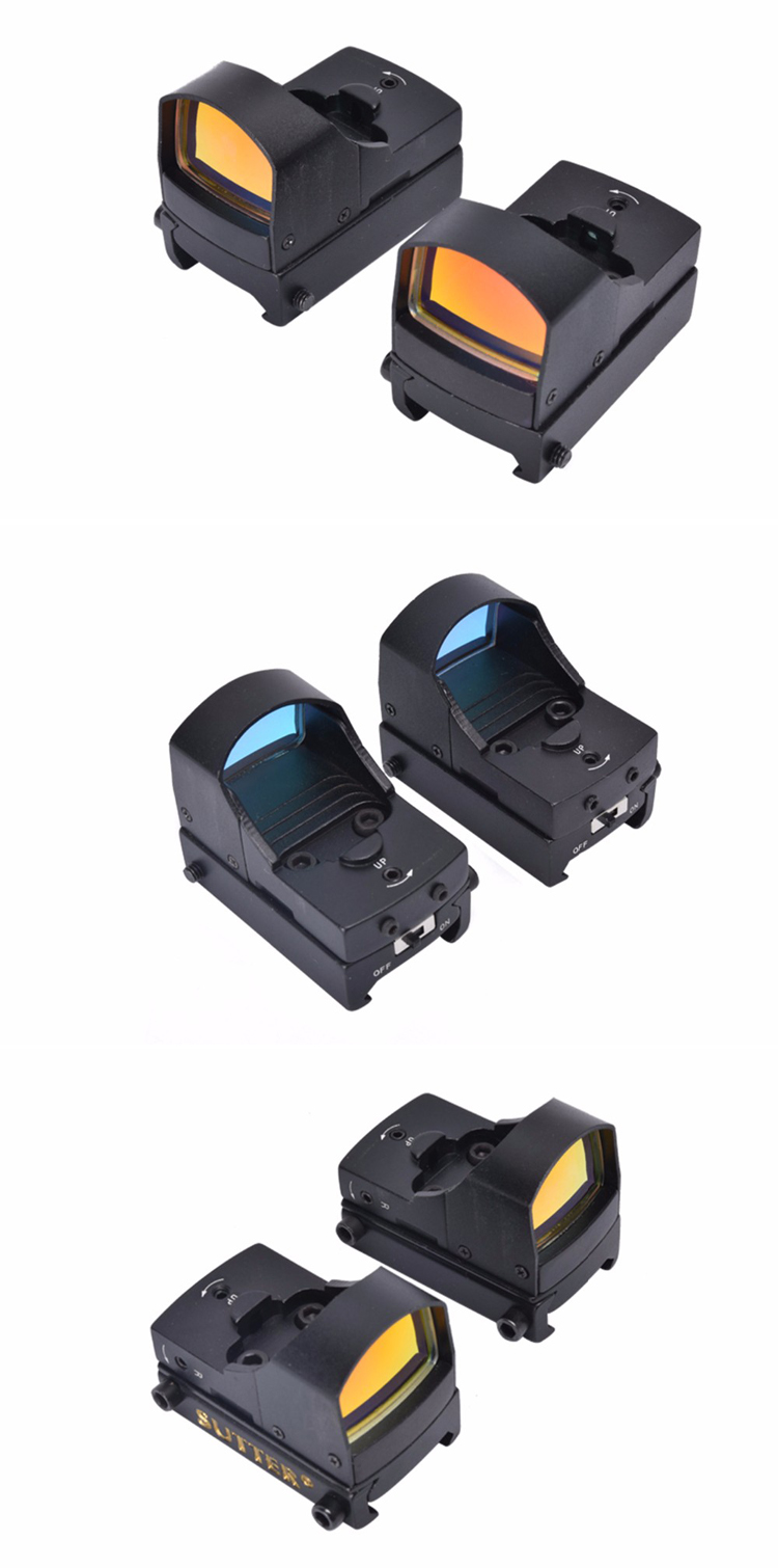 Hunting Mini Red Dot Scope with F.O.V 100m m 15.8 and Red Reticle Color