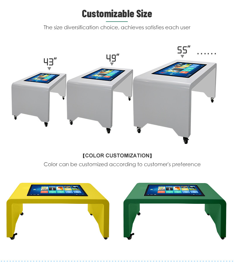 Digital Touch Screen Gaming Table 32'' 43'' LCD Capacitive Multi Touch