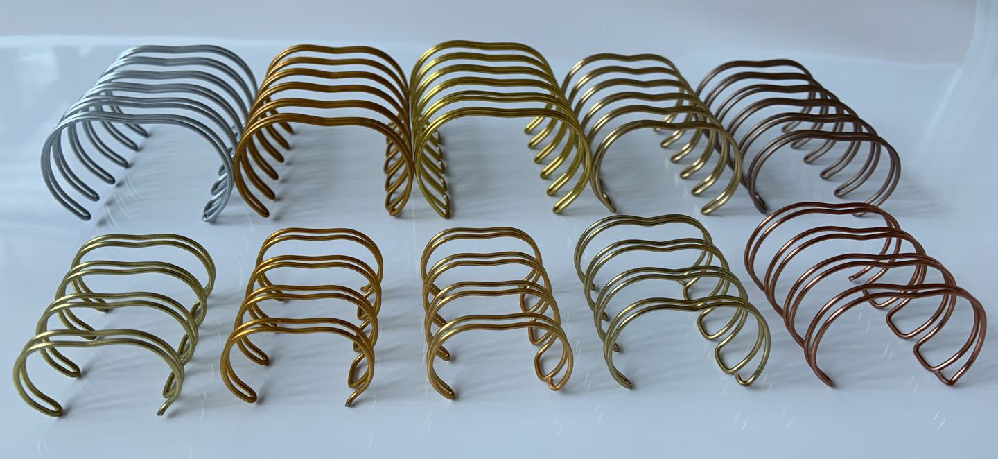 5/8'' Glossy Nylon Coated Double Wire Spiral Binding Coil