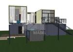 European Style Prefab Container Homes Luxury Fully Assembly 40ft Shipping