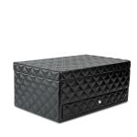 Velvet Leather Travel Jewelry Organizer Box High Gloss Antibacterial