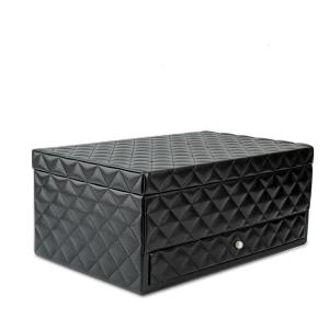 Quality Velvet Leather Travel Jewelry Organizer Box High Gloss Antibacterial wholesale