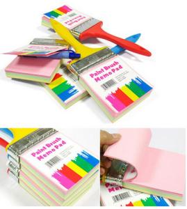 Quality New creative gift product paint brush sticky note memo pad wholesale