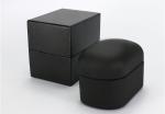 High End Jewelry Wooden Box , Matte Black Single Watch Packaging Box