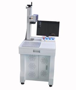 Quality White CNC Laser Engraving Machine / Metal Label Desktop Laser Marker wholesale