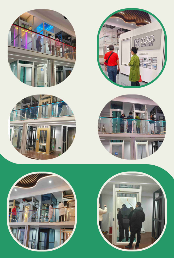 Compact Residential Solar Enegery Home Elevator Traction 0.6m/s