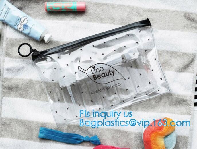 underwear packing slider zipper bags with hanger, Cosmetic k clear bubble bags, Manufacturer Clear Vinyl Slider Ba