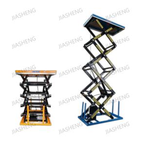 Quality 2000kg Electric Multi Scissor Heavy Duty Lift Table Max Height 4.2m Ladder Lift wholesale