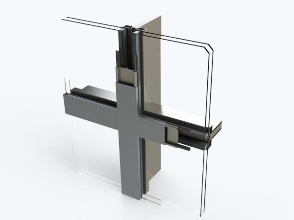 Heavy Load Broken Exterior Curtain Wall System Bridge Curtain Glass Exterior