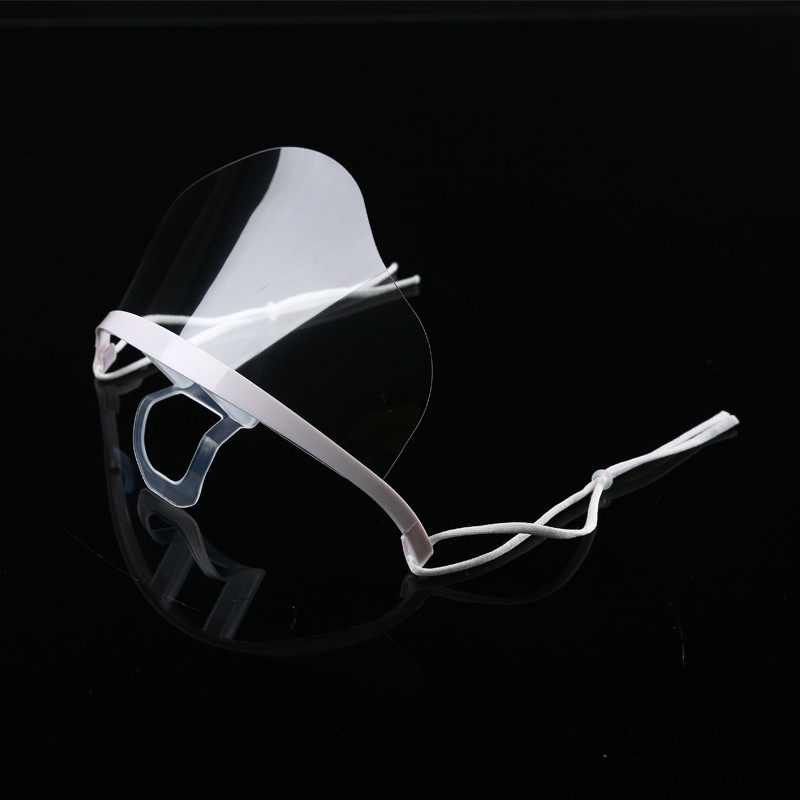 Flat Anti Fog Clear Plastic Mouth Cover For Catering