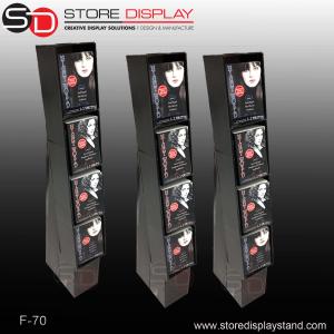 Quality books currugated cardboard displays stand shelf wholesale