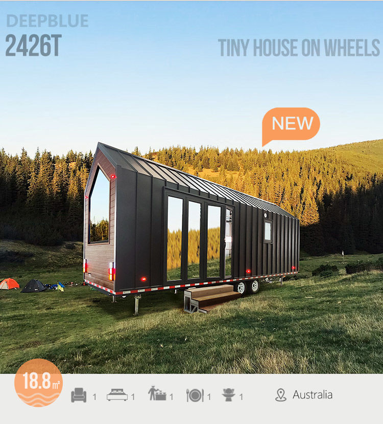 US / AS Modular Prefabricated House On Wheels In Zhejiang Merchants 2.35*8m