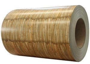 Quality Wooden Grain Color Coated Galvanized Sheet , Pre Painted Coils DX51D SGCC wholesale