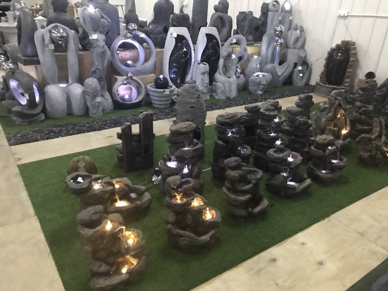 Decorative Outside Cast Stone Fountains Custom Designs Acceptable
