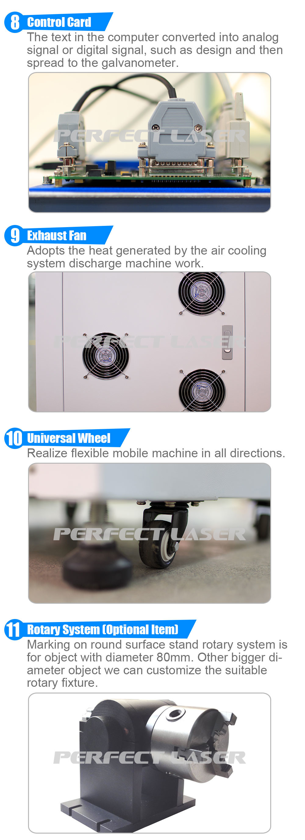 Small Size Metal Laser Ring Engraving Machine With LED Light Bulbs Lamp Tube