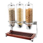 Cereal Dispenser Commercial Buffet Equipment Dry Food Container 3 Head