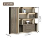 Modern Office File Cabinet Wooden Boss Background Cabinet Set