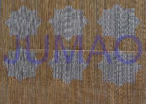 Quality Rose Color Metal Chain Link Curtains Ceiling Decoration For Exhibitions wholesale