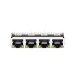LPJE4016AHNL Tab Up Green/Yellow LED 1X4 Port RJ45 Modular Jacks Without