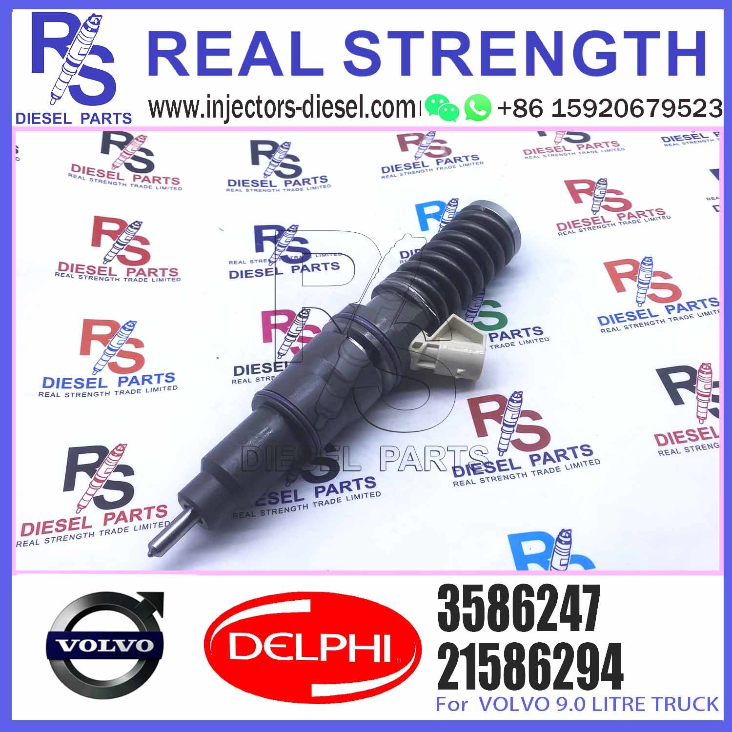 High Quality Diesel Fuel 2 Pins Injector BEBE4C15001 BEBE4C10001 Common Rail Injection Nozzle 3586247 For V-O-L-V 9.0 LITR
