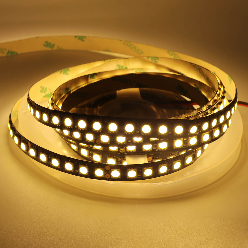 RGB DC 24v Led Strip Lights 5050 Black / White PCB Flexible 120LEDs/M