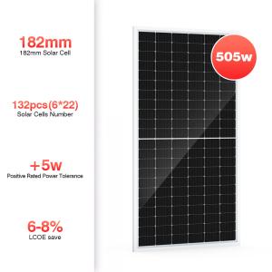 Quality 500W 182x182mm Solar Photovoltaic Monocrystalline PV Panels Cell 132pcs wholesale