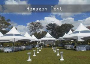 Quality Waterproof PVC Transparent 12m Hexagon Pagoda Party Tent wholesale