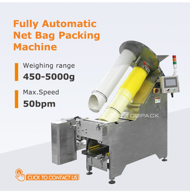 Gold Coin Chocolate Mesh Net Bag Packaging Machine 50BPM Speed Clipping Machine