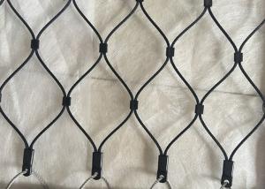 Quality AISI 316 Grade Black Oxide Wire Rope Mesh Ferruled And Knotted Type wholesale