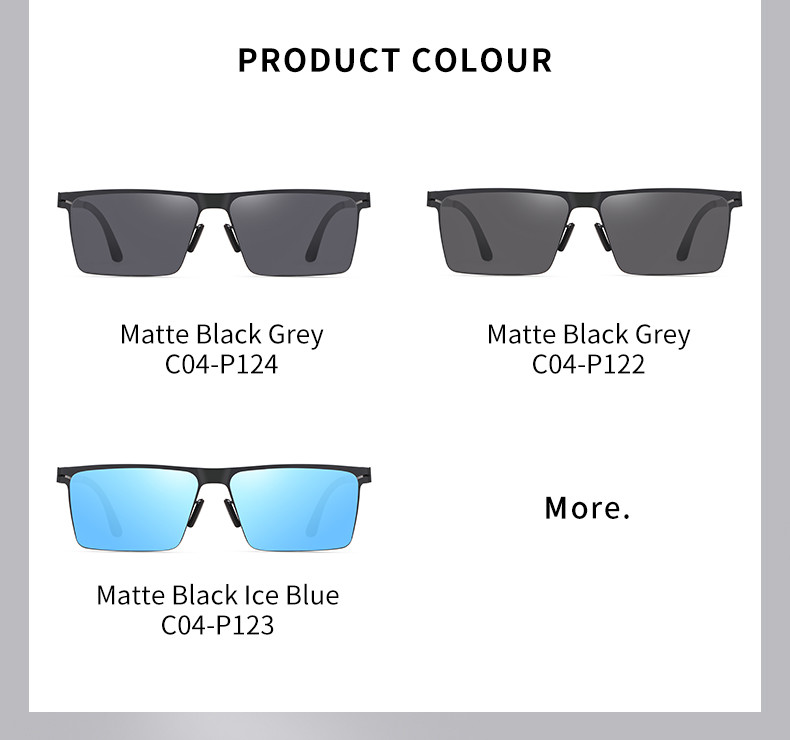 Ultralight Metal Frame Sunglasses Double UV Coating , Male Sunglasses For Driving