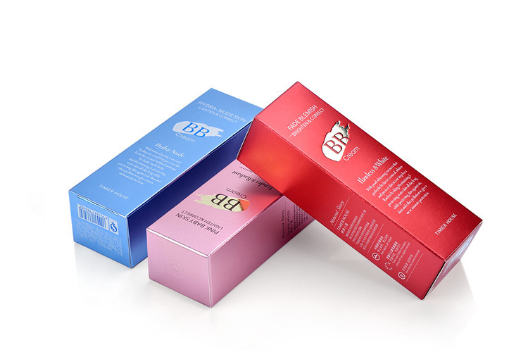 Magnetic Cosmetic Packaging Boxes Vanishing Lash Silver Card Box Printing