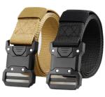 Men's Tactical Belt Outdoor Nylon Woven Workwear Belt With Alloy Buckle