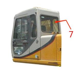 Quality Right Side Excavator Window Glass Windshield Tempered Glass wholesale