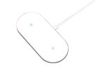 Magnetic ABS PC 20W 205KHz Twin Coil Qi Charger Pad