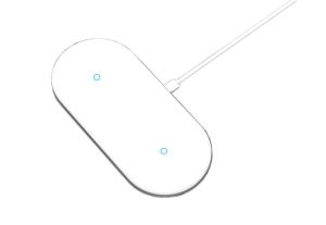 Quality Magnetic ABS PC 20W 205KHz Twin Coil Qi Charger Pad wholesale