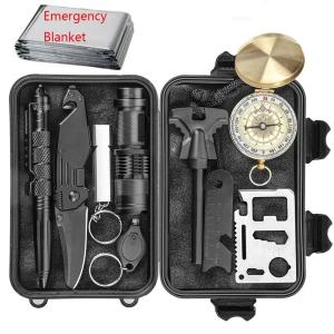 Quality Professional 10 in 1 Emergency Outdoor Survival Tools for Outdoor Traveling, Hiking , Camping wholesale