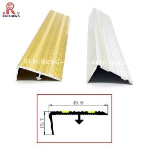 Quality Photoluminescent Aluminum Step Edge Trim 3mm Thickness Anti Slip wholesale