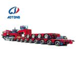 8 Lines 16 Axles Low Bed Semi Hydraulic Modular Trailer Suitable for Heavy Duty