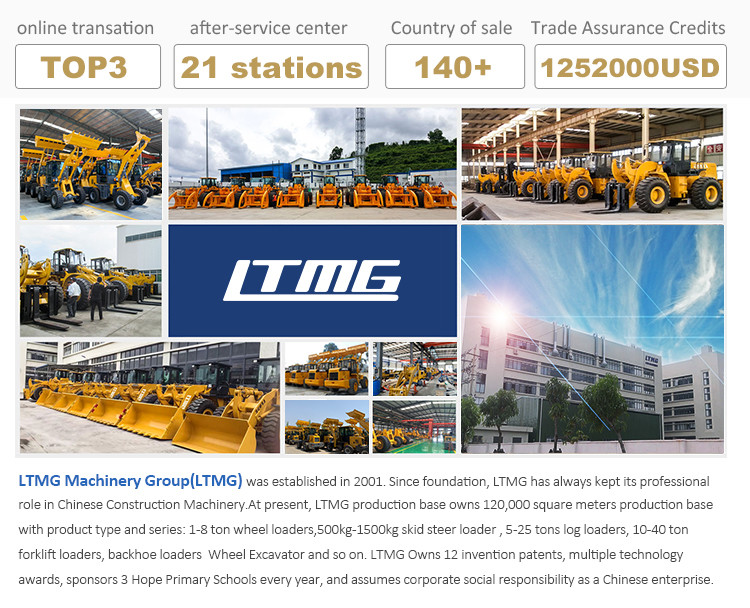 LTMG optional engine beilian tranmission 5 Ton Wheel Loader Front End Loader With AC And Joystick