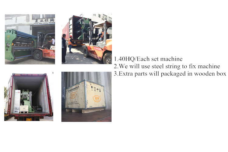 3-7.5KW Warp Weaving Knitting Machine For Balcony Shading Net Mesh Bag Making