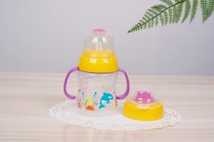 Quality 2 In 1 Nipple Suction BPA Free 6 Month 6 Ounce Baby Sippy Cup wholesale