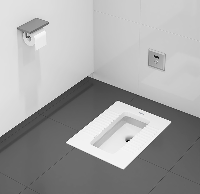Ceramic Toilet Squat Bathroom Sanitary Ware S-tray Squatting Pan