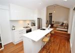 Quartz Countertop Commercial Kitchen Cabinets , L Shaped Kitchen Cupboards