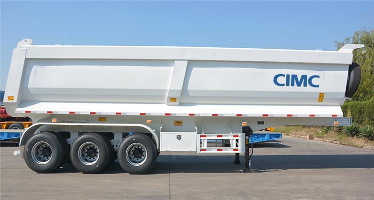 Hydraulic Dump Trailer CIMC 3 Axle 25m3 Tipper Trailer